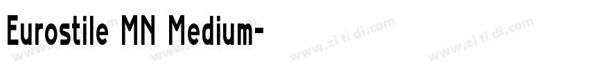Eurostile MN Medium字体转换